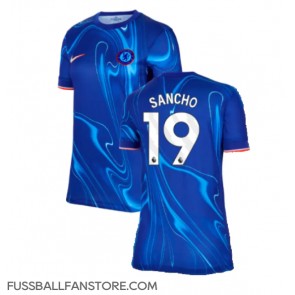 Chelsea Jadon Sancho #19 Replik Heimtrikot Damen 2024-25 Kurzarm